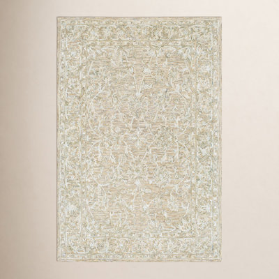 Cait Tan Hand-Tufted Floral Rug
