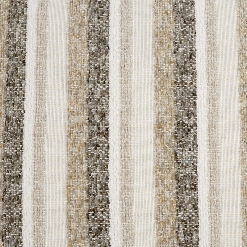 Bailey Striped Pillow Cover & Insert, Oyster, Square 22"