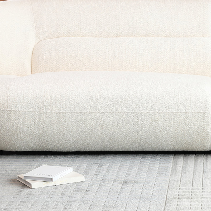 Conception circulaire de courbes avec mode moderne, blanc, 4, bureau, chambre à coucher