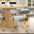 5-Piece 52" W Round Dining Set with Chenille Chairs-1310289644