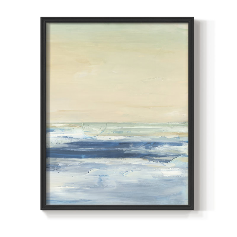 Warm Skies II, reproduction encadrée - bois massif, H 11 po x l 9 po, Noir, noir, noir, noir