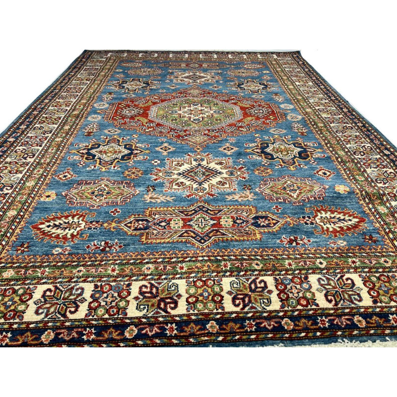 Oriental Area Rug in Light Blue