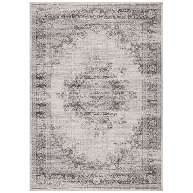 Finkelstein Oriental Viscose Area Rug, Rectangle 122 x 170 cm