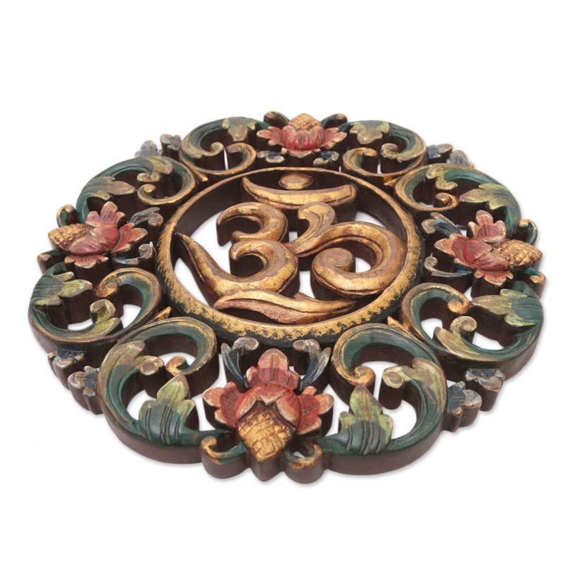 Handmade Boho Wall Decor on Solid Wood