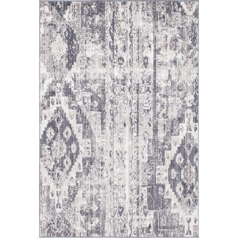 Geometric Indoor Rug, Rectangle 4' x 6'