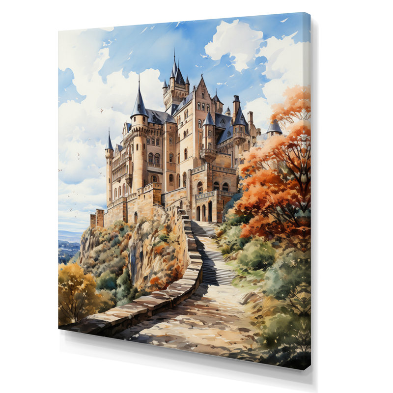Château de Hohenzollern, Ealsworth, Allemagne, H 20 po x l 12 po x P 1 po, Toile tendue