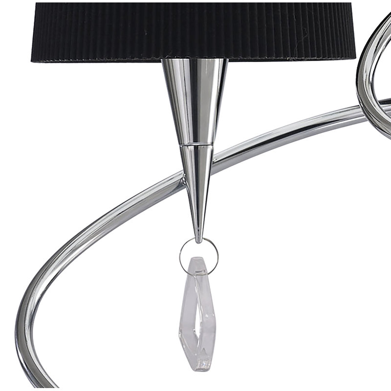 Eurich Metal Novelty Lamp, Polished Chrome/Black