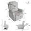 Fauteuil inclinable électrique à massage 28 pouces avec siège lombaire chauffant, fauteuil inclinable à massage à 8 points pour personnes âgées-2093800669