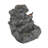 Serava Natural Rock 4-Tier Concrete Outdoor Fountain With LED Lights