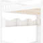 Lit mezzanine avec tablettes ouvertes et garde-robe-132241124