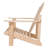 Sneller Solid Wood Adirondack Chair with Table-18816220