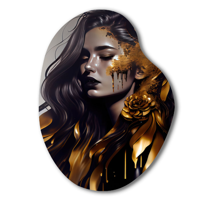 Décoration murale Faris - Femme séduisante en forme de poire, H 38 po x l 28 po x P 1 po
