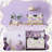 3 Pcs  Floral Storage Bin Wildflowers Collapsible  Storage Baskets For Gifts Canvas Laundry Basket Foldable Box With Handle For Office Home Bedroom Clothes