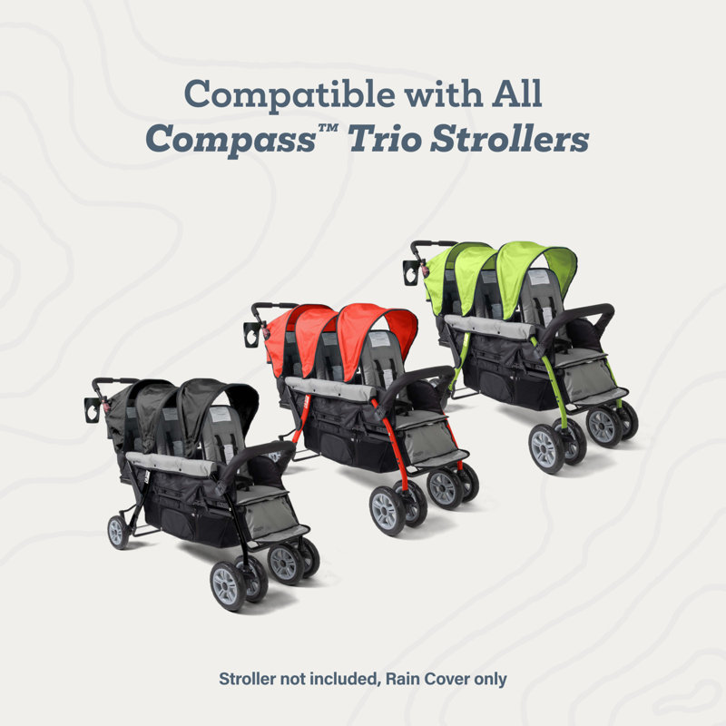 Housse de pluie Foundations Triple Stroller