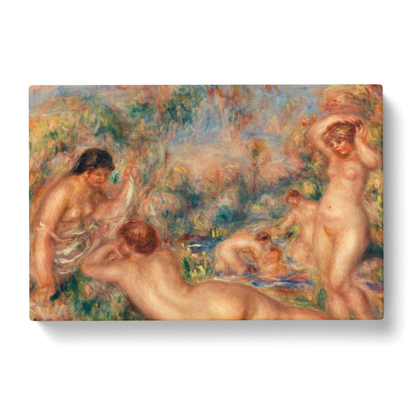 Bathers by Pierre-Auguste Renoir - Wrapped Canvas, 60cm H x 91cm W x 3cm D