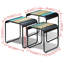 Tables gigognes en verre Fujii