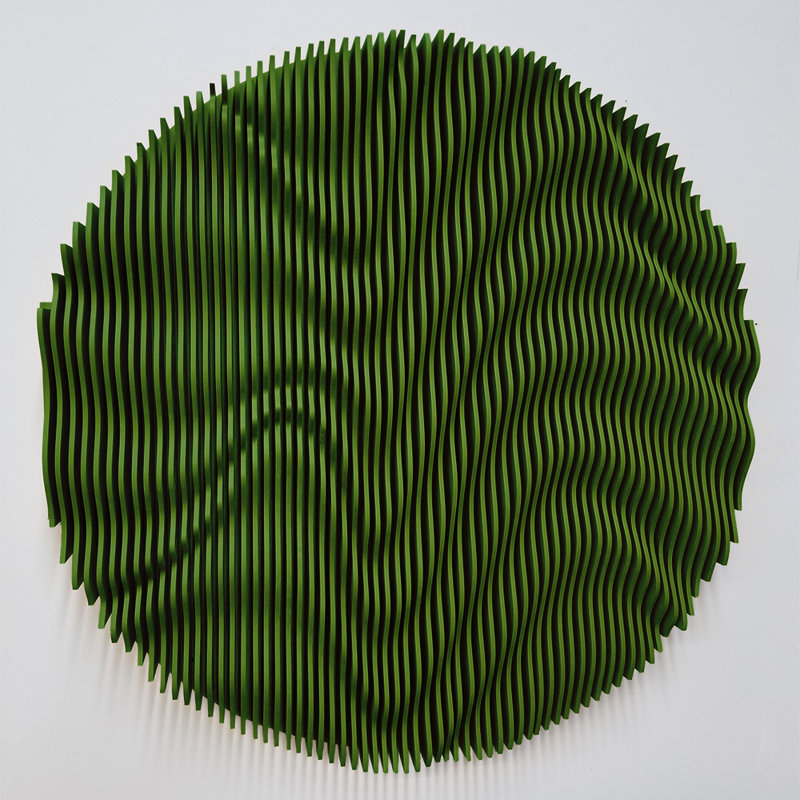 Décoration murale 3D cercles vert