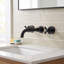 Robinet de lavabo de salle de bain mural moderne à 2 poignées en laiton massif noir mat avec ensemble de bonde-123300107-94078774-51721082