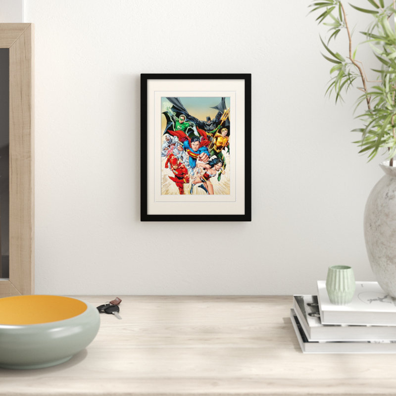 DC Comics Justice League Heroic Framed Graphic Art Print