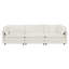 Canapé modulaire en U avec repose-pieds réversible, canapé d'angle convertible 5 places avec 2 repose-pieds, canapé moderne minimaliste et canapé pour le salon, blanc
