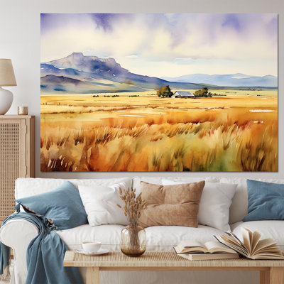 Wyoming, prairies jaunes - art mural Wyoming