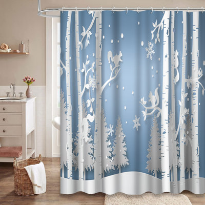 Rideau de douche Winter Snow