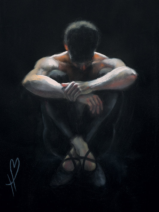 The Promise - Wrapped Canvas Print, 40cm H x 30cm W, Paper