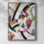 Série ABSTRACT LXIX, reproduction encadrée - bois massif-791032291