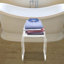 Siège de chaise de salle de bain en forme de U en acrylique 15,5 "capacité 300Lbs pour banc de douche