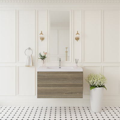 Meuble-lavabo flottant 36 po avec lavabo 36 po