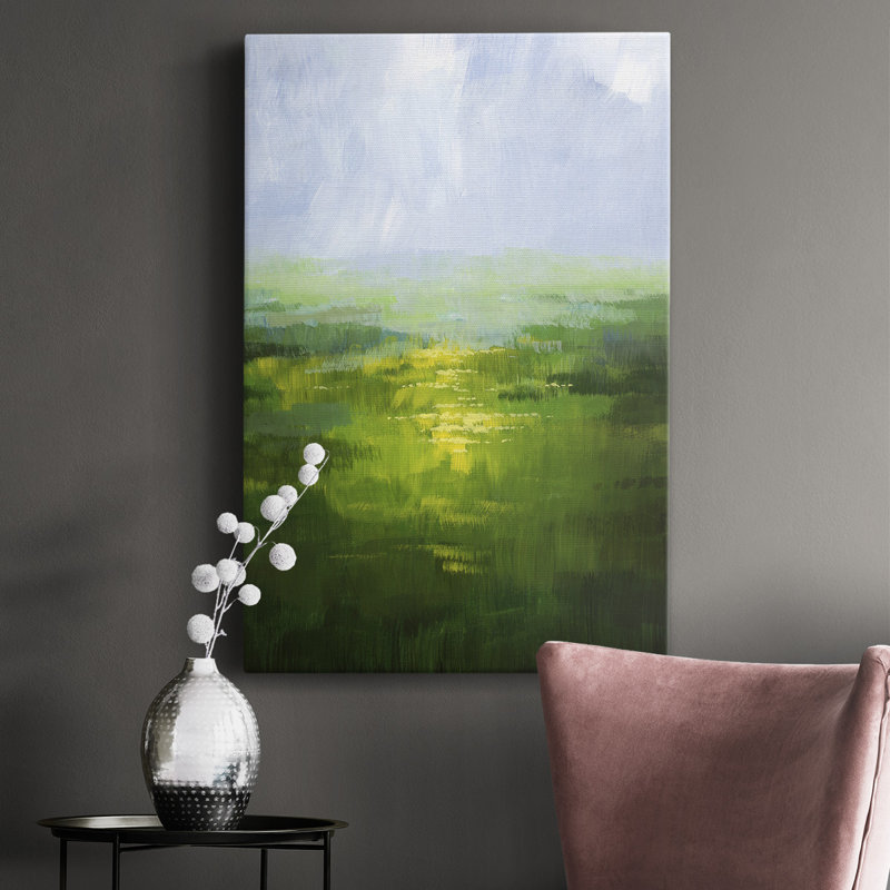 Wildflower Glow I - peinture sur toile tendue, H 18 po x l 12 po x P 1 po