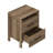  Allysyn 22.7" 2 Drawer Nightstand-865649119-931287793