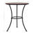 Mosaic Bistro Table Orange/Grey 60Cm Ceramic