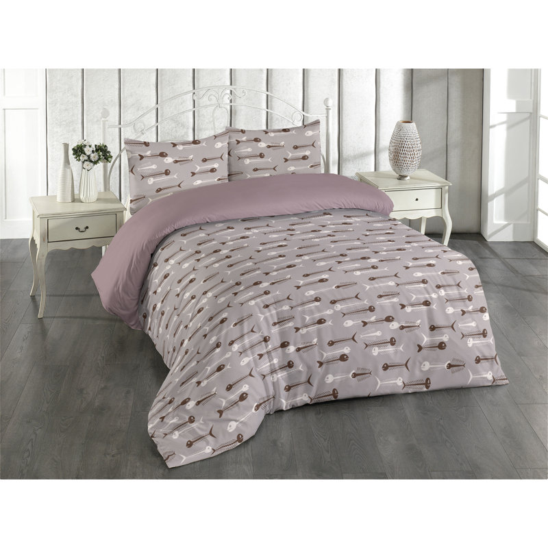 Geometric Shapes Duvet Cover, Queen Duvet Cover + 2 Standard Shams