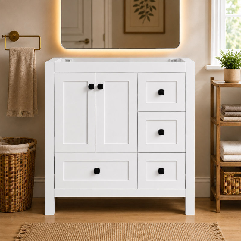 Modern 36" Bathroom Vanity Without Top And Sink,single Vanity