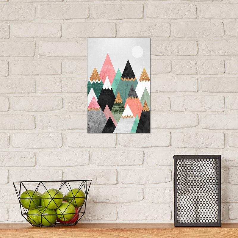 Pretty Mountains by Elisabeth Fredriksson - Wrapped Canvas Print, 30.48cm H x 20.32cm W x 1.91cm D