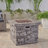 30" Outdoor Square Mgo Propane Fire Pit - 40,000 BTU, Grey
