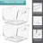 Sorbus Stackable Storage Bins Open Front, Clear Stackable Storage Bins, Pantry Bins for Storage and Organization, Acrylic Stackable Bins for Kitchen, Clear Pantry Organizer Bins (Medium Square), 2 Pack-125098821