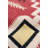 Tuscany Geometric Handmade Flatweave Rectangle 6'3" x 8'10" Wool Area Rug in Red/Black/Beige