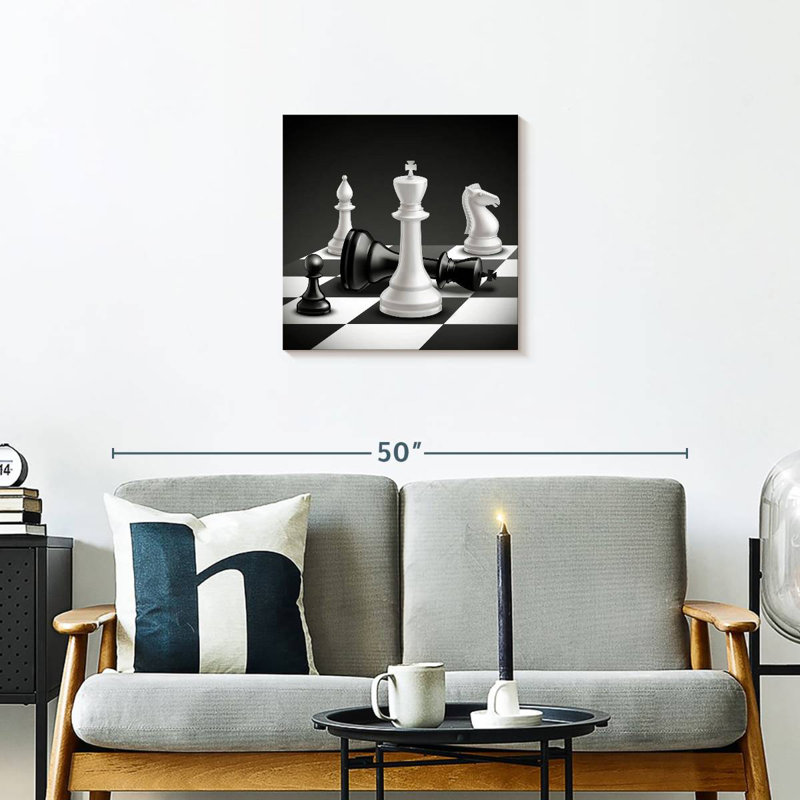 Jeu d'échecs abstrait Senne, H 20 po x l 20 po