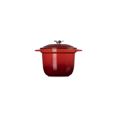 Le Creuset Enameled Cast Iron Signature Rice Pot 2.2 5Qt. - Cerise Crucible Ss Knob