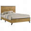 Grand lit, panneau de pin naturel