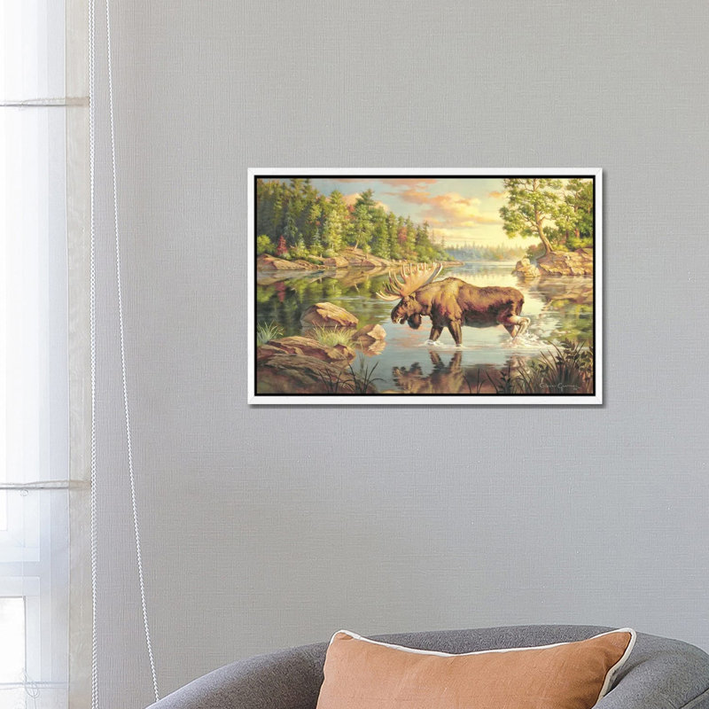 King Of The North 1 Piece Wall Art on Canvas, 66.04 cm H x 45.72 cm W, White Framed