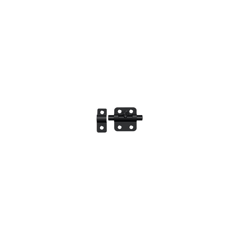 Barrel Brass Latch/Catch/Bolt, Painted Black