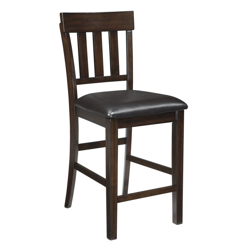 Bartons Bluff Upholstered Counter Stool, Dark Brown