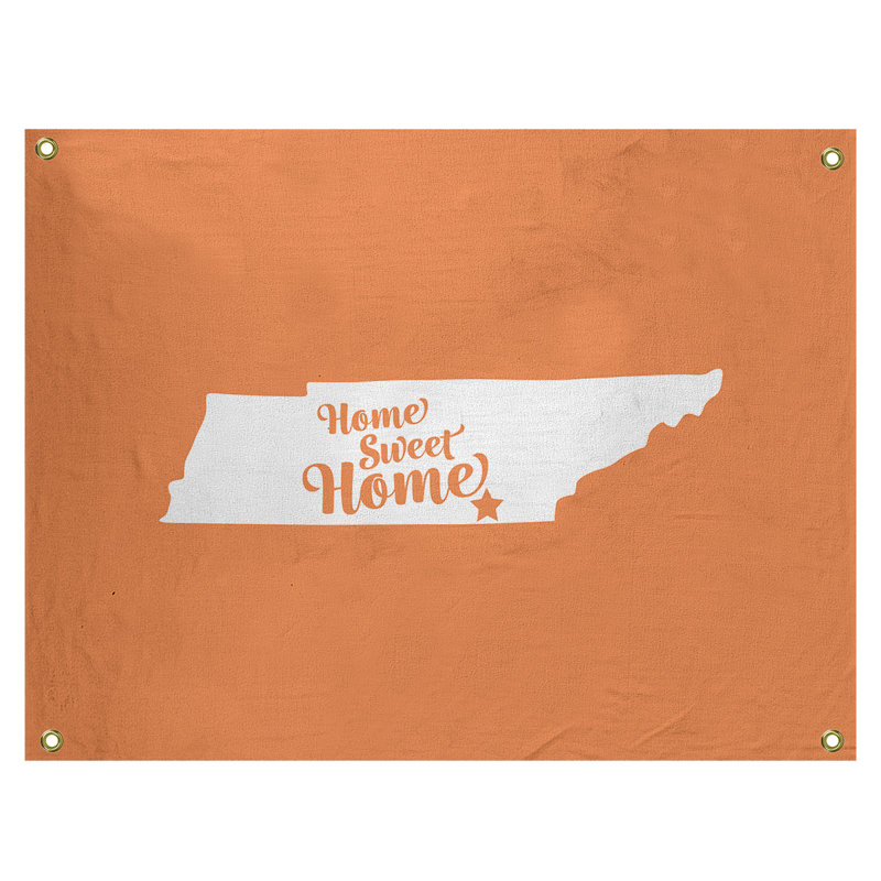 Tapisserie murale chattanooga doux pour la maison, H 26 po x l 36 po, Orange