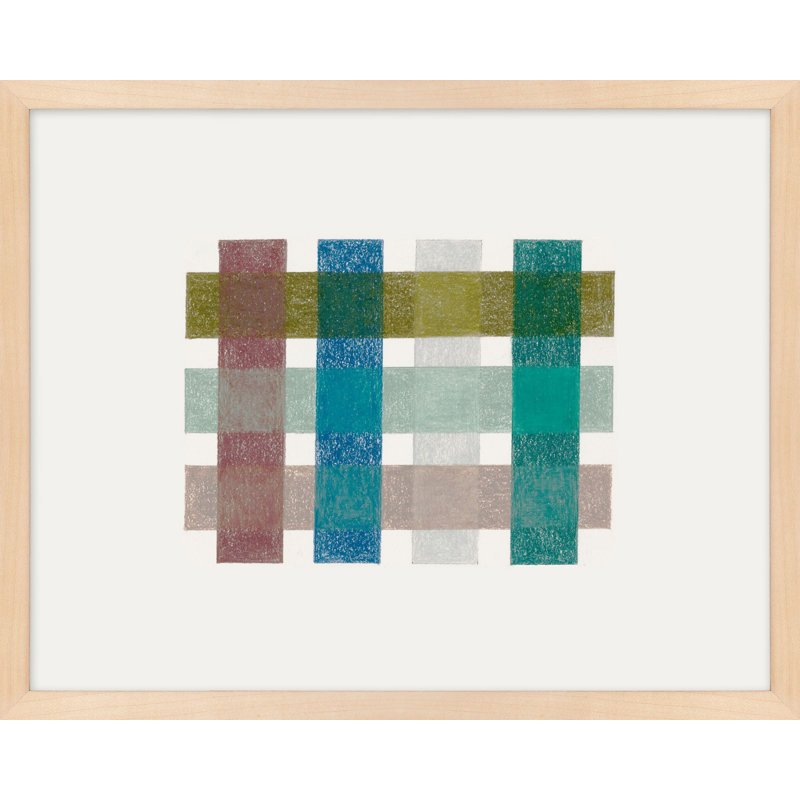 Gridlock IV Print by Beth James, 38" W x 30" H, Maple Framed