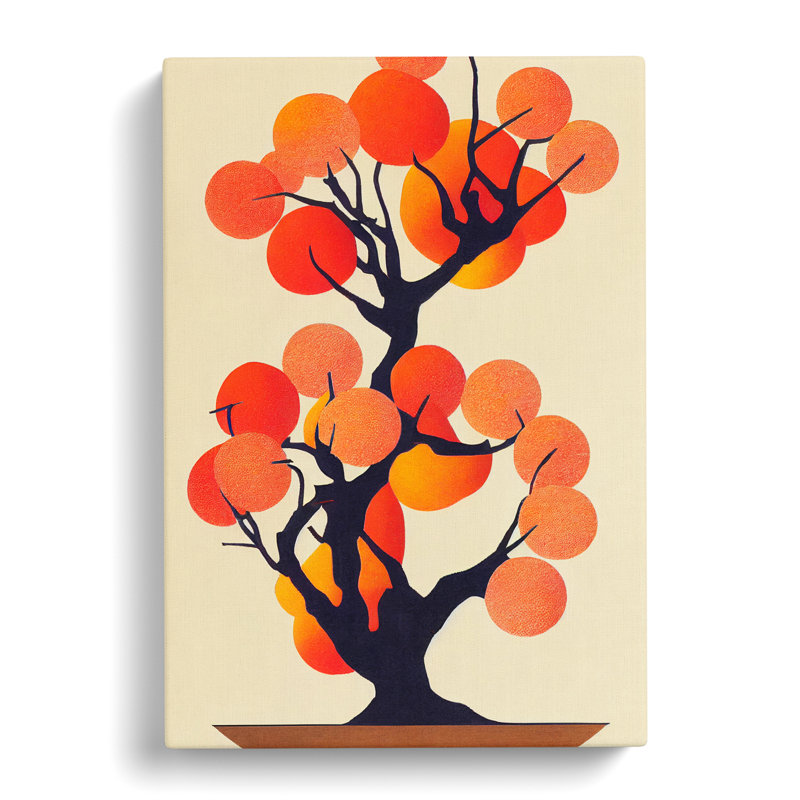 Peach Tree Orphism - Wrapped Canvas, 76cm H x 50cm W x 3cm D