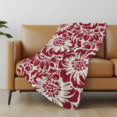 Jeté en sherpa floral Addison