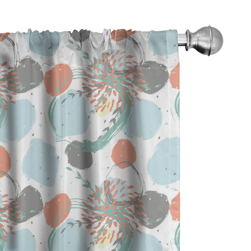 Panneaux de rideaux semi-transparents avec passe-tringle, 28 po x 84 po